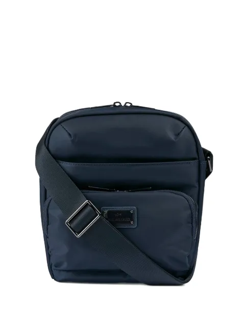 Paul & Shark logo-plaque messenger bag Blue 15318105013