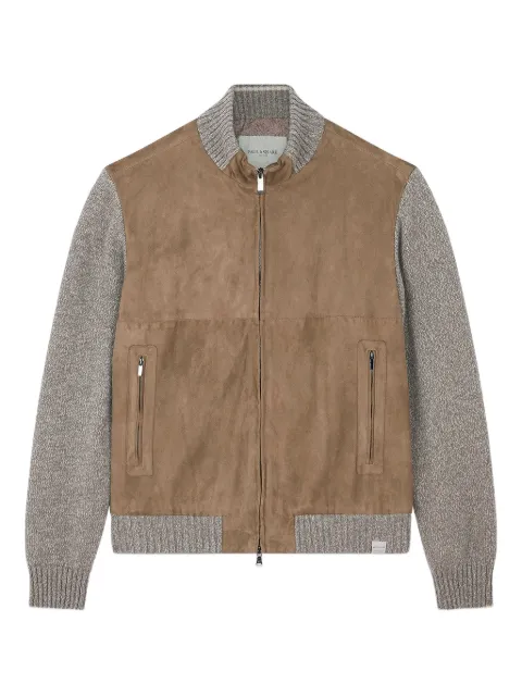 Paul & Shark suede-panel jacket Brown 15311218074