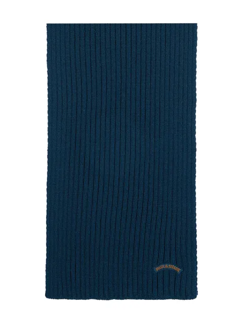 Paul & Shark ribbed scarf Blue 14317050635