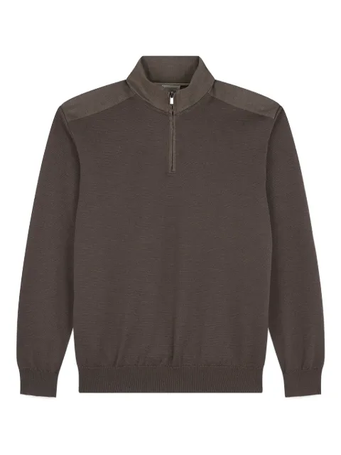 Paul & Shark long-sleeves wool polo shirt Brown 15311154493