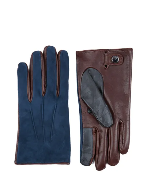 Paul & Shark colour-block gloves Brown 15317203013