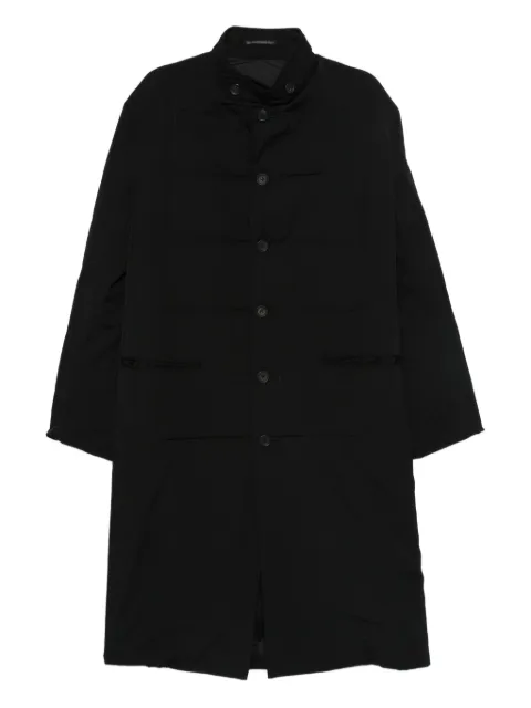 Yohji Yamamoto single-breasted coat Black HLJ308351
