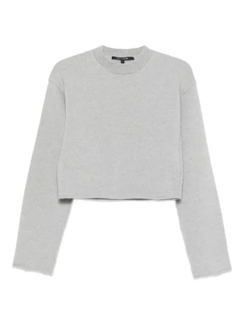 Sofie D'hoore round-neck cropped sweater Grey METSU