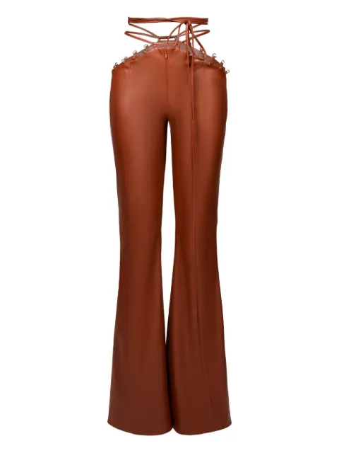 Lika lace-up trousers Brown 73812