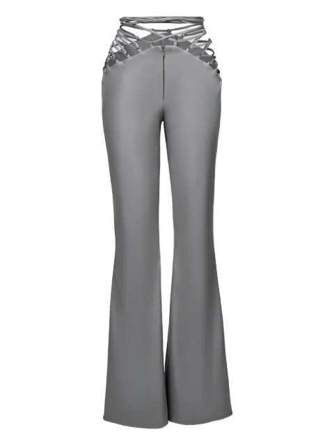 Lika lace-up flared trousers Grey 73811