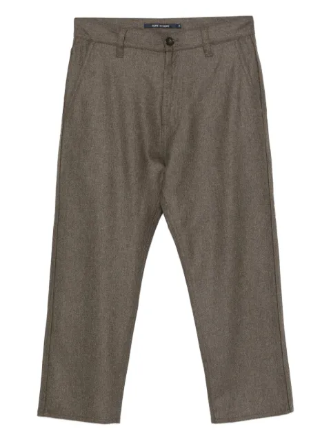 Sofie D'hoore wool cropped trousers Brown PANWOLF