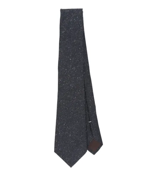 Canali speckled silk tie Blue 18HJ04381