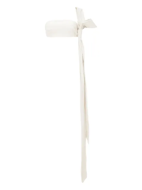 Lika bow-detail strapless top White 7602