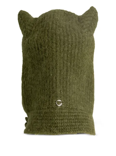 Coperni knitted horn beanie Green COPSA06Y3005