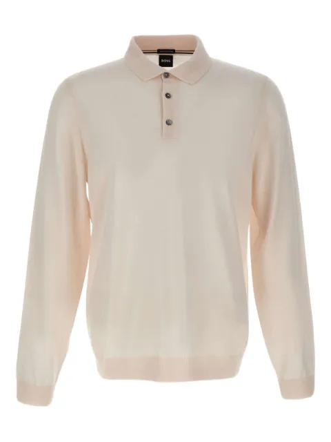 BOSS long-sleeve three-button polo shirt 50476355131