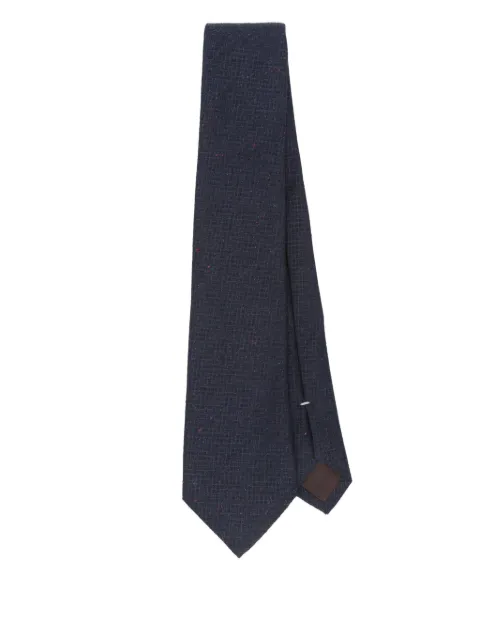 Canali speckled silk tie Blue 18HJ04381