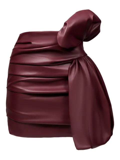 Lika bow-detail draped mini skirt Red 74113