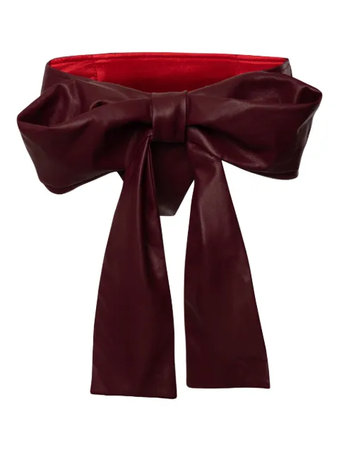 Lika bow-detail mini shorts Red 78013