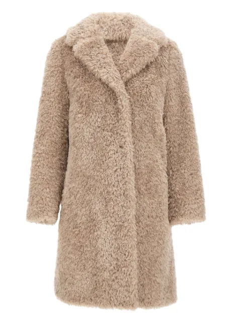 Herno buttoned faux-fur coat Neutrals GC000503D12421