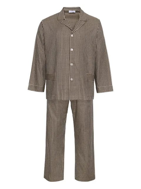 LOJA DAS MEIAS checked pajama Brown PIJAMASI24