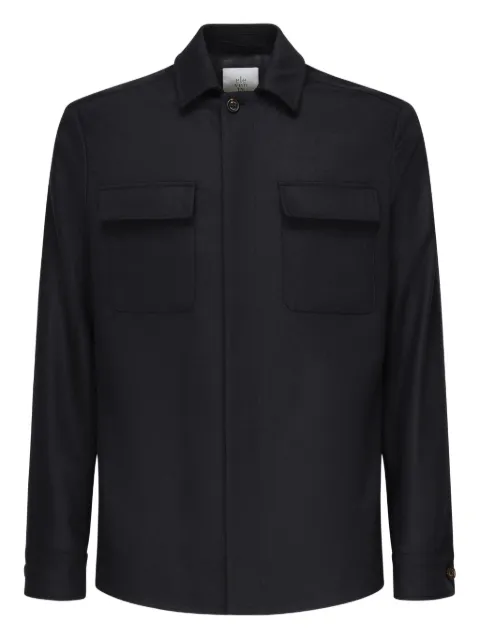 Eleventy double-pocket shirt jacket Blue L70GIAJ17TES0H027