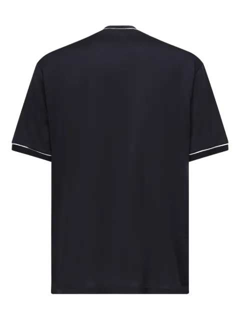 Eleventy contrast-trimmed T-shirt Blue L75TSHL04TES0L30411