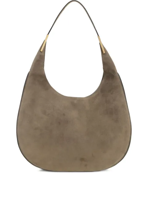Savette suede crescent shoulder bag Neutrals H0350303