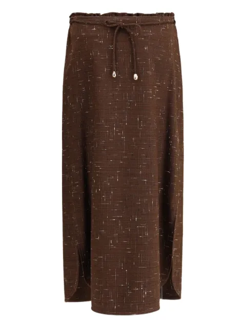 Fabiana Filippi drawstring skirt Brown GND215F420D892