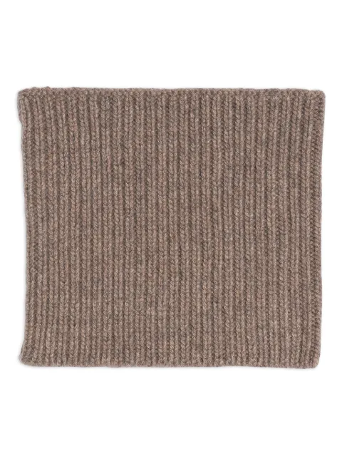 BOMPARD ribbed snood Brown AK429
