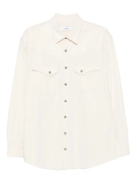 Lardini double-pocket cotton shirt White AANERUSAA65255