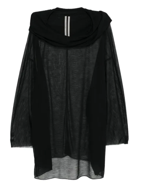 Rick Owens Concordians hooded top Black RP02E4536JWR