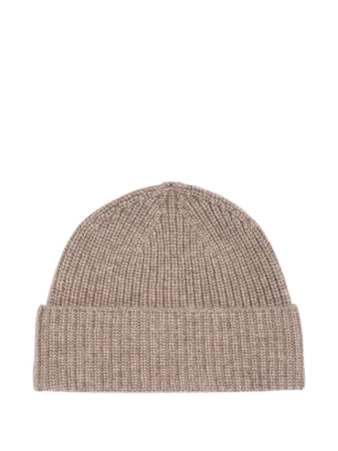 BOMPARD ribbed-knit beanie hat Neutrals AK446N