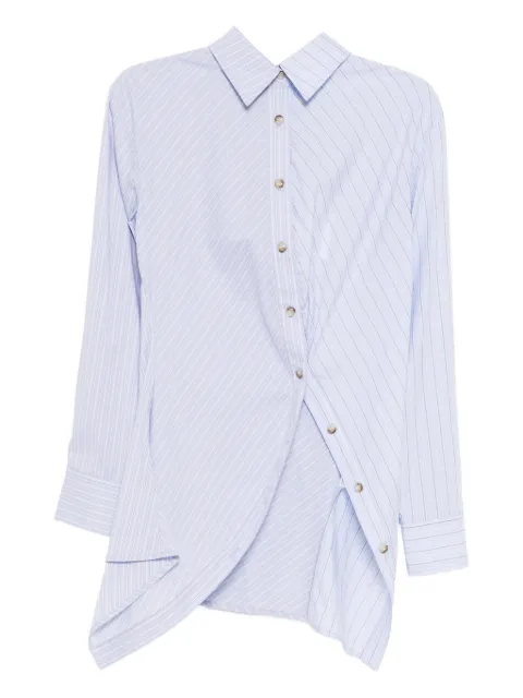 Andersson Bell twist stripe shirts Blue ATB1362W