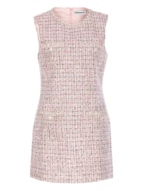 Self-Portrait crystal-embellished dress Pink AW25098SP
