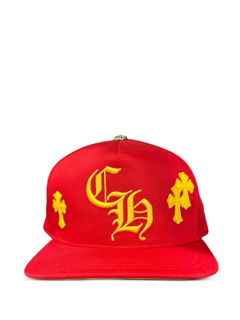 Chrome Hearts cross-patch cap Red CHRM0031