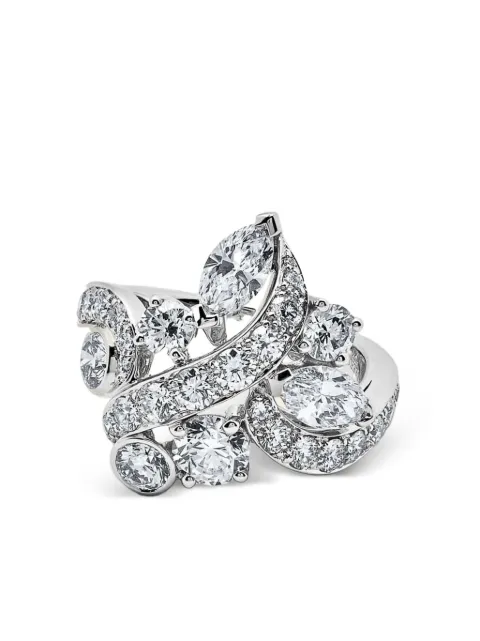 DE BEERS 18K white gold Adonis Rose diamond ring Silver R102341