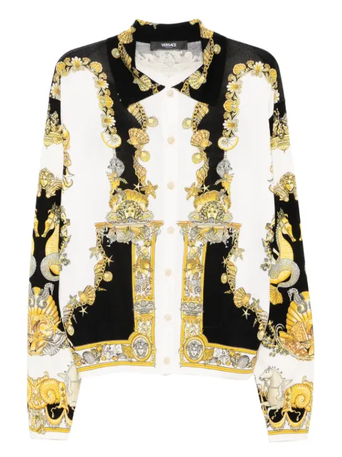 Versace Coral Theatre silk shirt Neutrals 10200821A14530