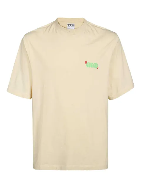 COUNTY OF MILAN solstice sun-graphic T-shirt Neutrals CMAA054S24JER007