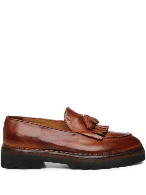 Eleventy tassel leather loafers Brown L77SCAL11SCA0L01304