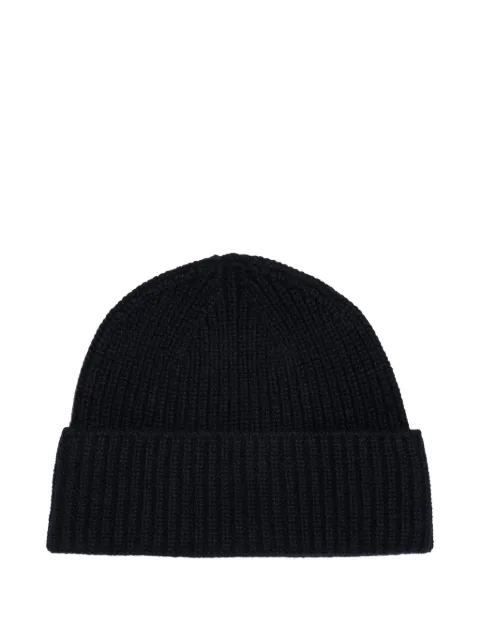 BOMPARD ribbed beanie hat Black AK446N