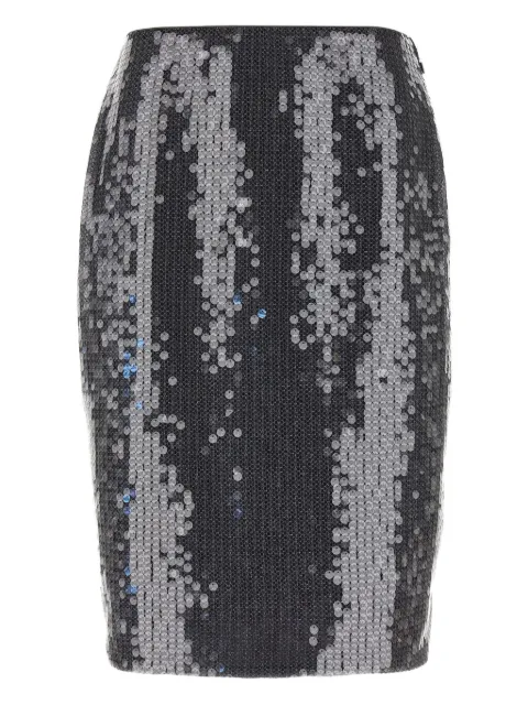 ROTATE BIRGER CHRISTENSEN sequin midi straight skirt Black 11434630593059