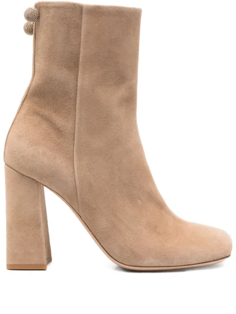 Fabiana Filippi 95mm block-heel embellished boots Brown ASD215A823L829