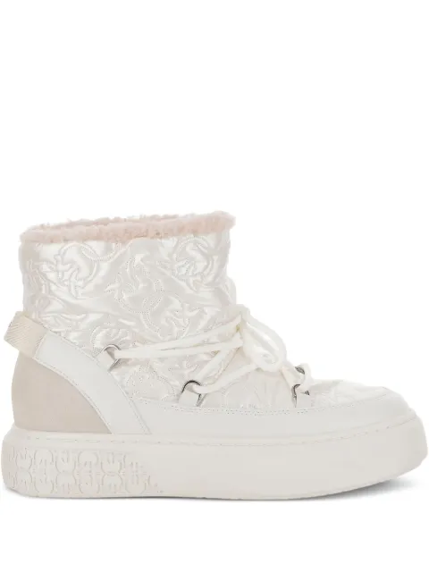 PINKO quilted platform boots White SS0101T036