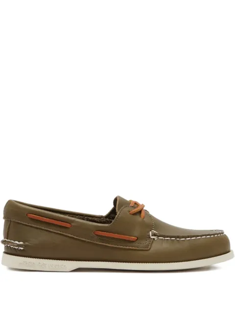 Sperry leather boat shoes Green STS21076