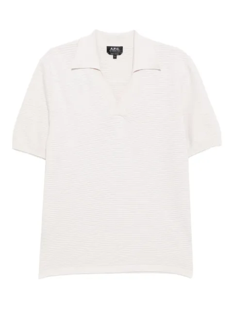 A.P.C. v-neck T-shirt Neutrals COGDKH23413