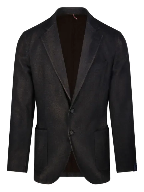 Santaniello two-button speckled blazer Black STL21GL7297MFBT29
