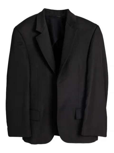 Balenciaga padded-shoulder blazer Black 838848TJT35