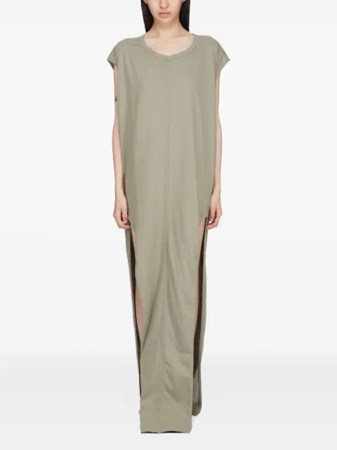 Rick Owens side-split sleeveless maxi dress Green RP01E7514JA