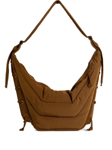LEMAIRE quilted lace-up shoulder bag Brown BG0074LF1330