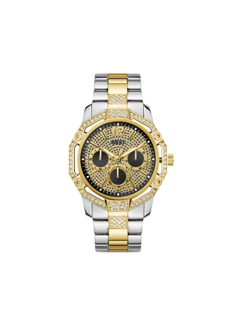 GUESS USA crystal-embellished 46mm watch Gold GW0990G4