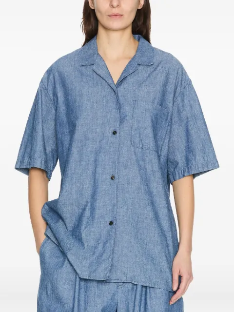 The Row short-sleeve collared shirt Blue 8939W3911