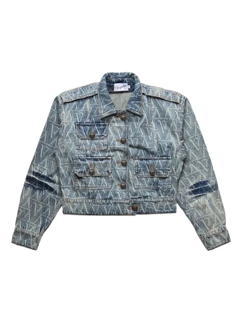 Vaquera monogram denim jacket Blue VAQ09J003