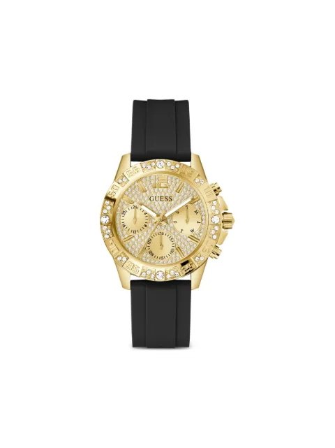 GUESS USA crystal-embellished chronograph 40mm watch Gold GW0772L5