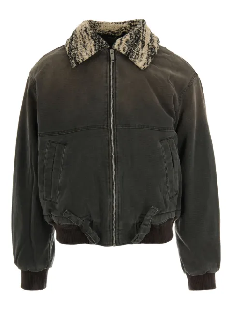 Axel Arigato tweed-collar cotton bomber jacket Grey A3157003