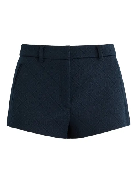 Casablanca logo-jacquard mini shorts Blue WPS25TR26301